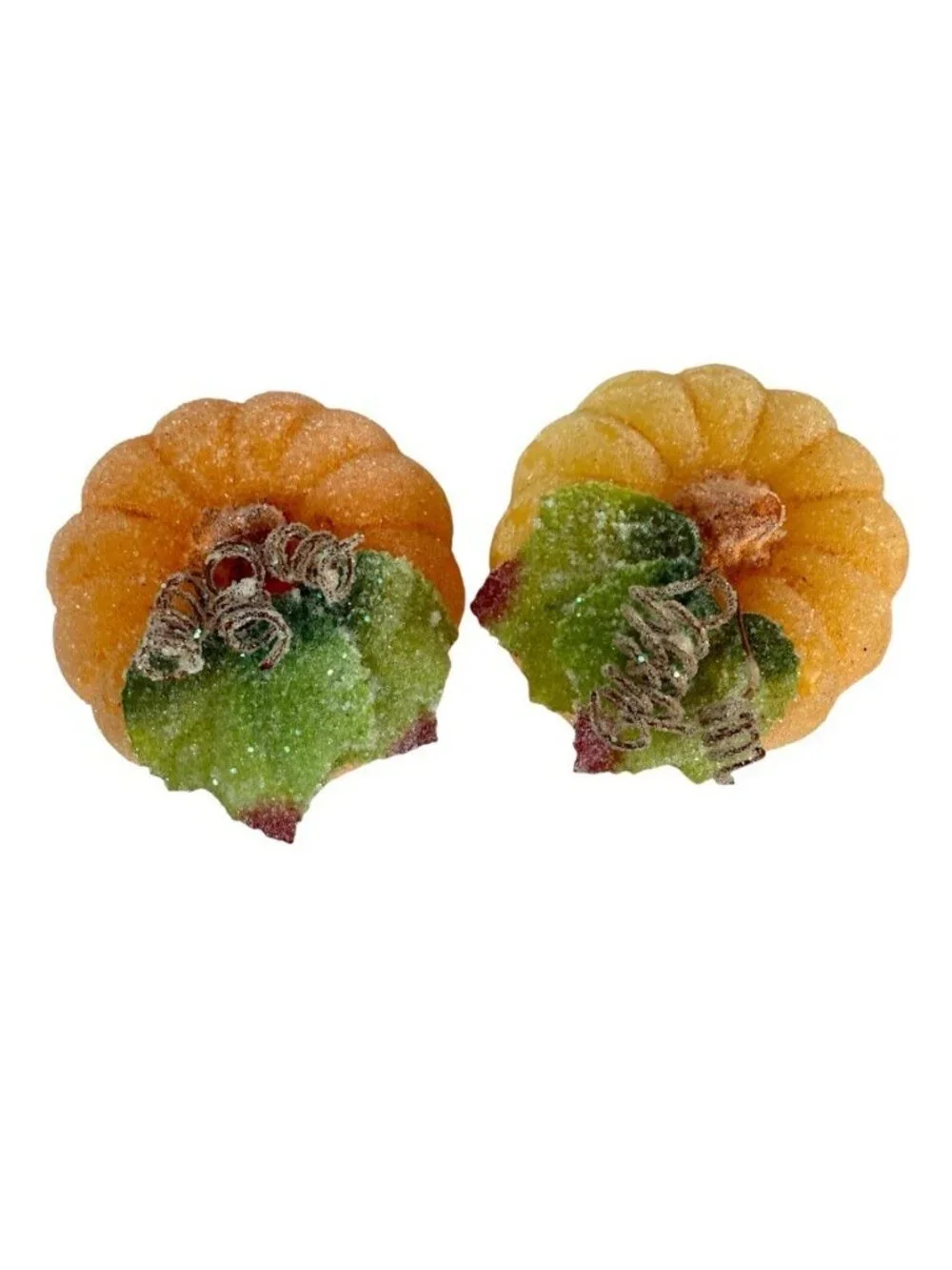 Sugar Frosted Illuminated Pumpkins By Valerie Par Hill Set Of 5 Tested And Works
